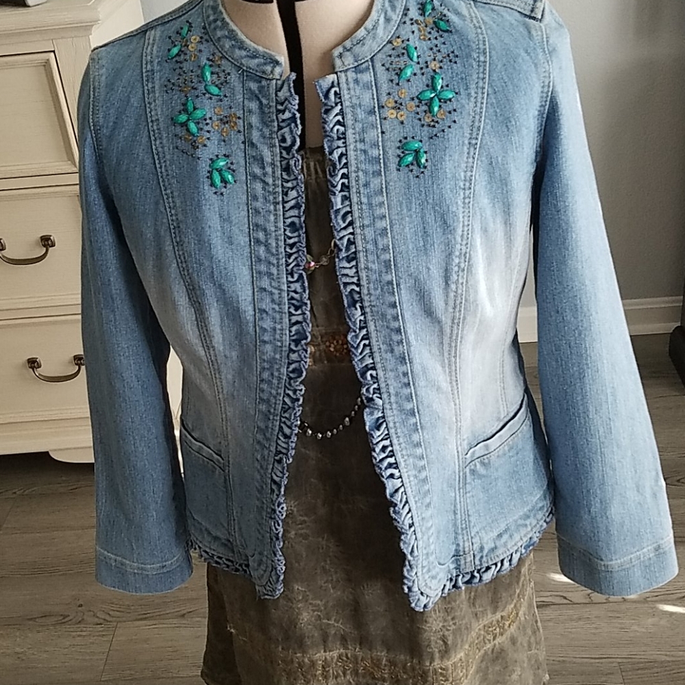 A Jean pants suit